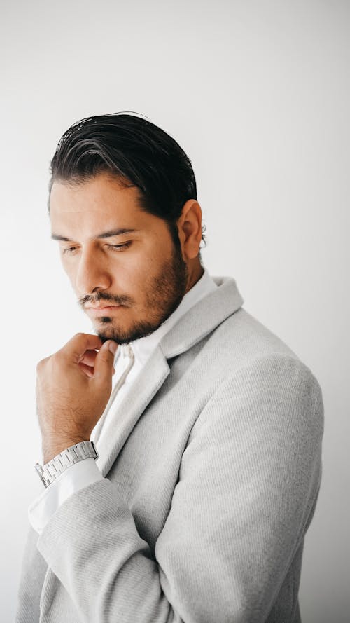 Man in Suit Posing