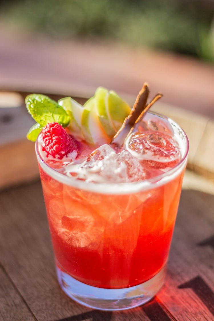 Close Up Of Fruit Cocktail