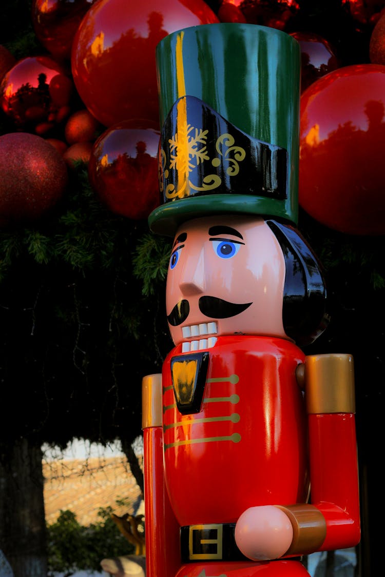 Nutcracker Statue In Close Up Shot