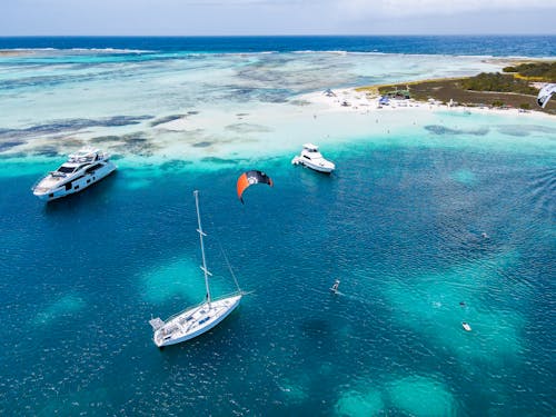 Motor Yachts near Sea Shore