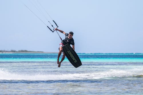 A Man Surfing