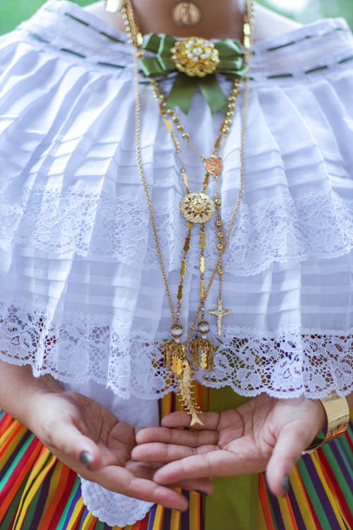 Jewelry Matching Folklore Clothing