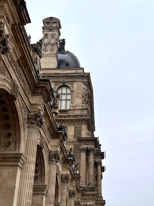 A Low Angle Shot of Louvre Museum