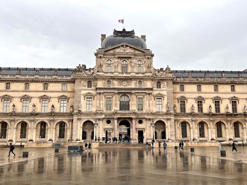 Facade of Louvre Museum