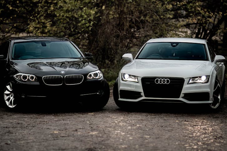Luxurious BMW and AUDI