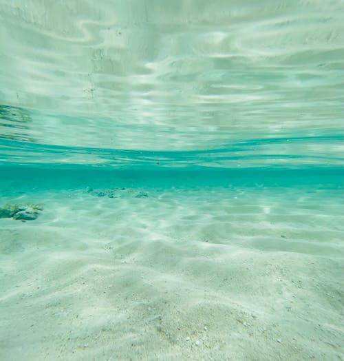 Foto profissional grátis de areia, azul, embaixo da água