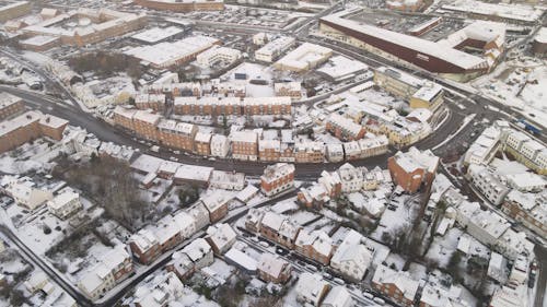 Foto stok gratis arsitektur. kota, biarkan salju, Denmark