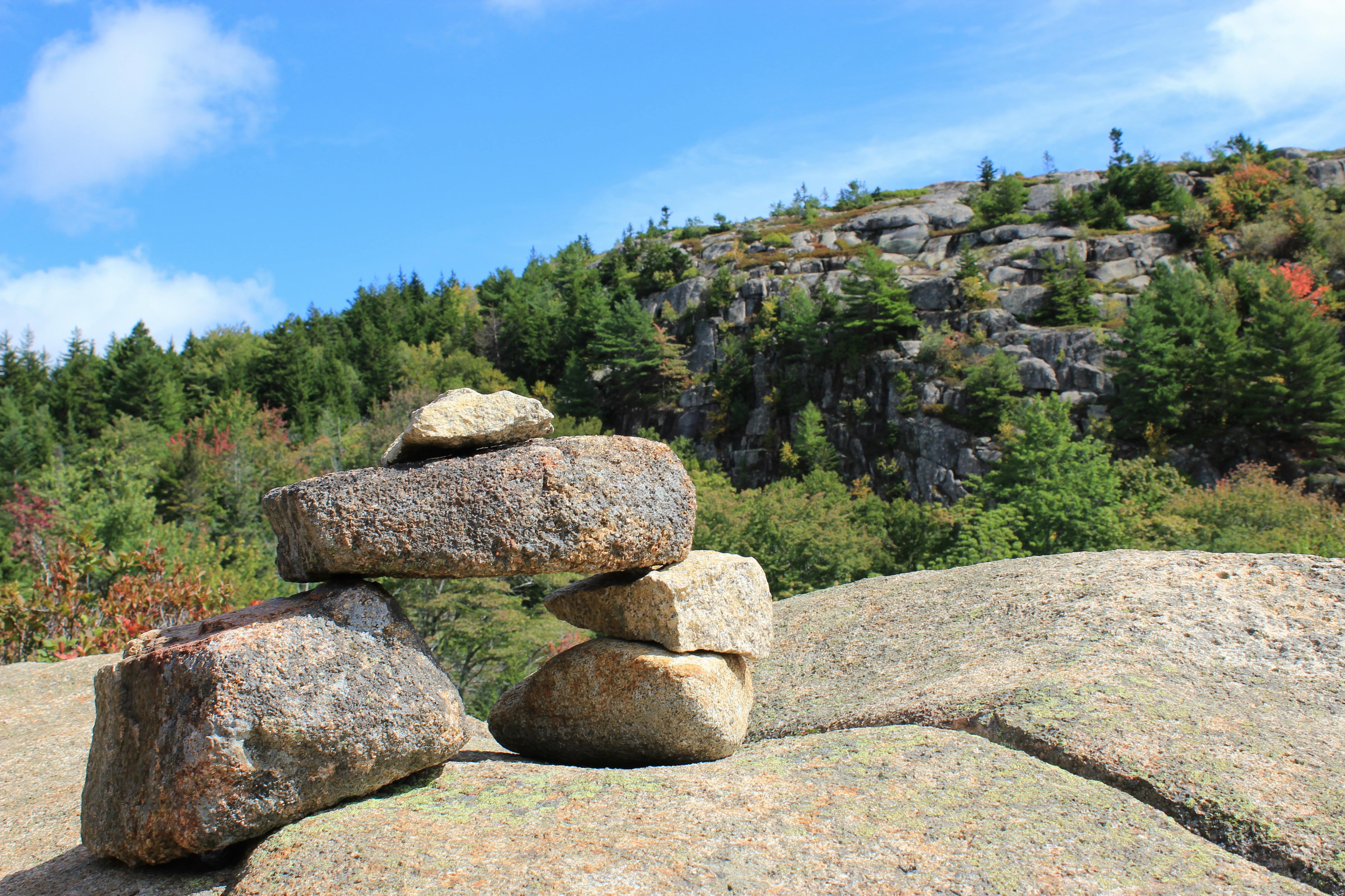 Free stock photo of mountain, rock balancing, rocks