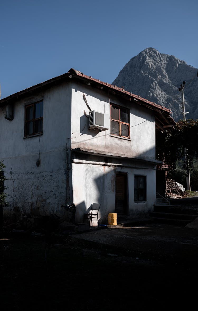 Exterior Of A Shabby House 