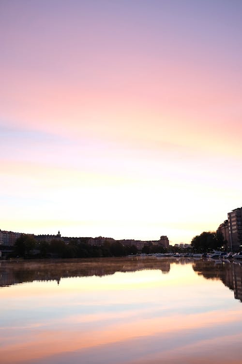 Free stock photo of stockholm, sunrise, water