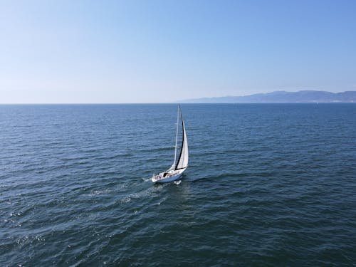 deniz, deniz aracı, drone çekimi içeren Ücretsiz stok fotoğraf