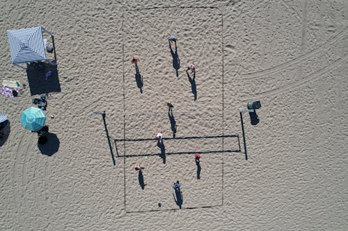 Venice Beach Volleyball Aerial