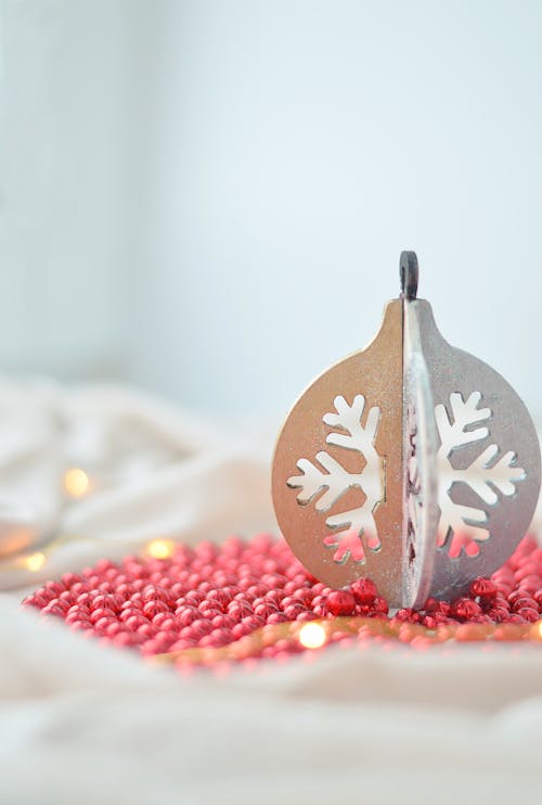 Snowflakes Design Decoration in Close-up Photography