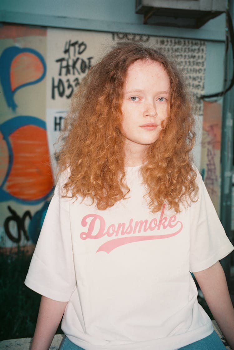 Woman With Curly Hair