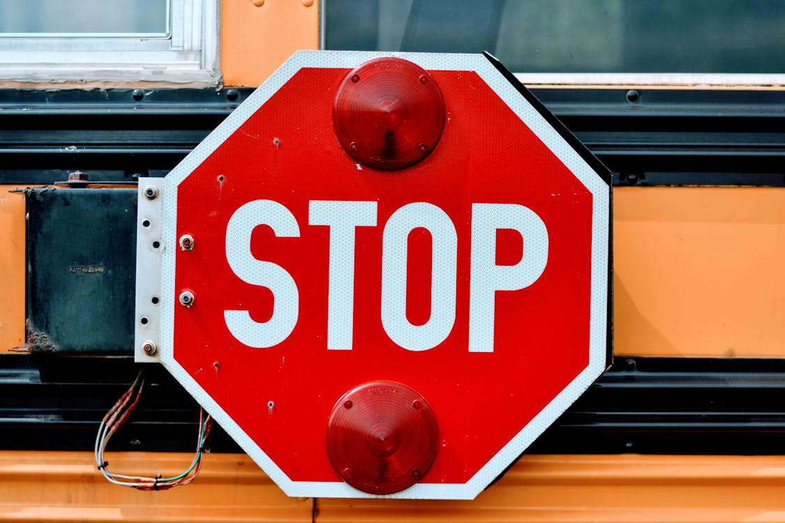 Close Up Photo of Red Stop Sign