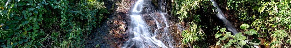 Sentier menant à la cascade d'Asah