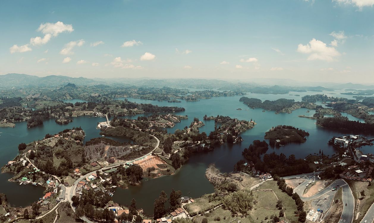 Islands On The Embalse El Pe ol Guatap Reservoir In Colombia Free Islands On The Embalse El Pe ol Guatap Reservoir In Colombia Free