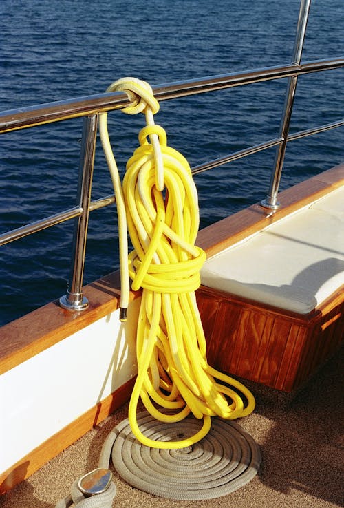 Line on Boat Railing