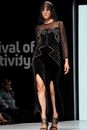 Photo of Runway Model Modelling a Black Outfit
