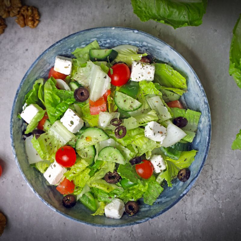 Greek Fig and Walnut Salad with Feta and Honey