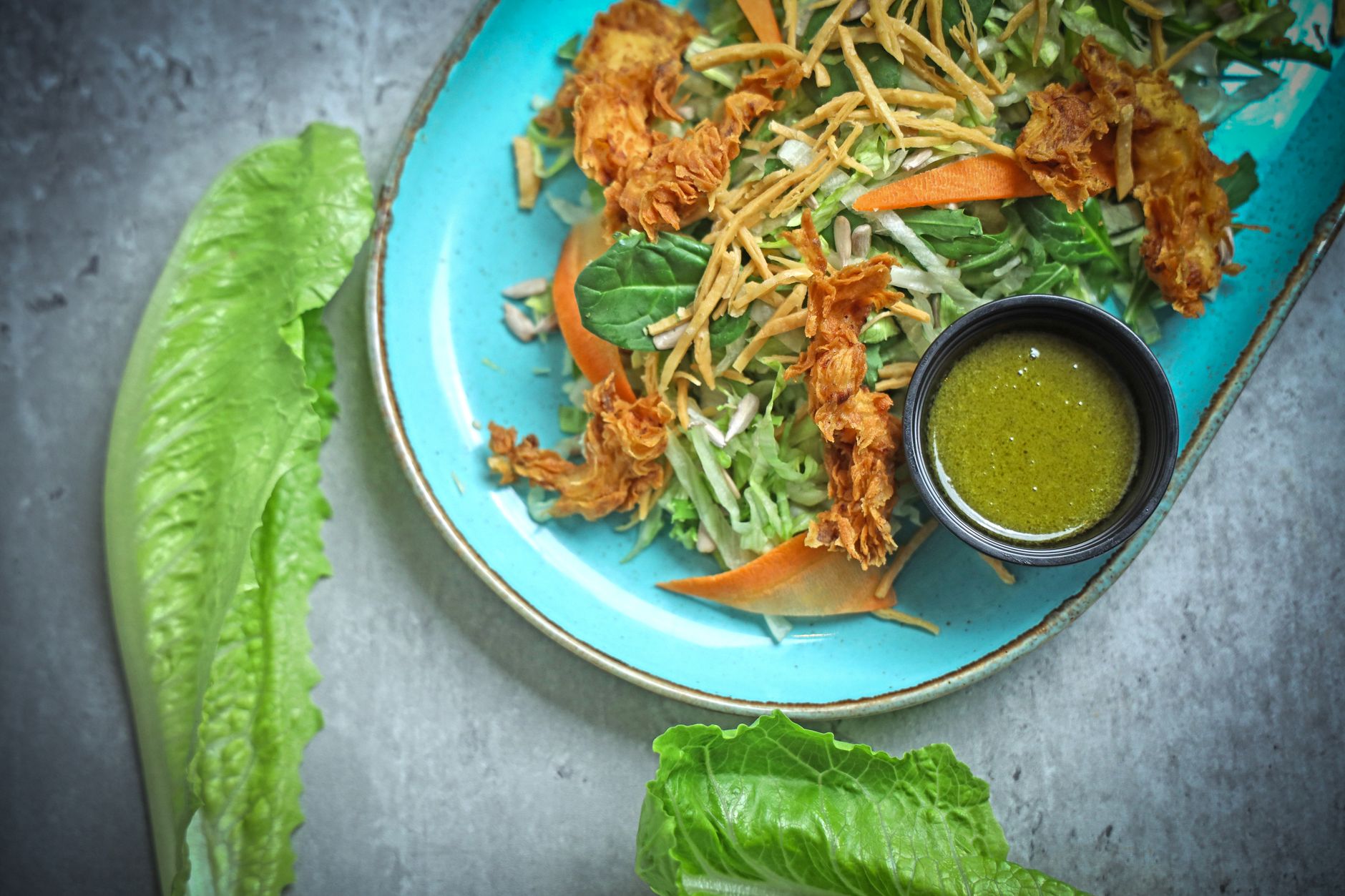 lettuce dinner plate