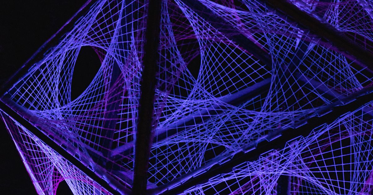 String Figures Background Geometric Figure with String Art · Free Stock Photo