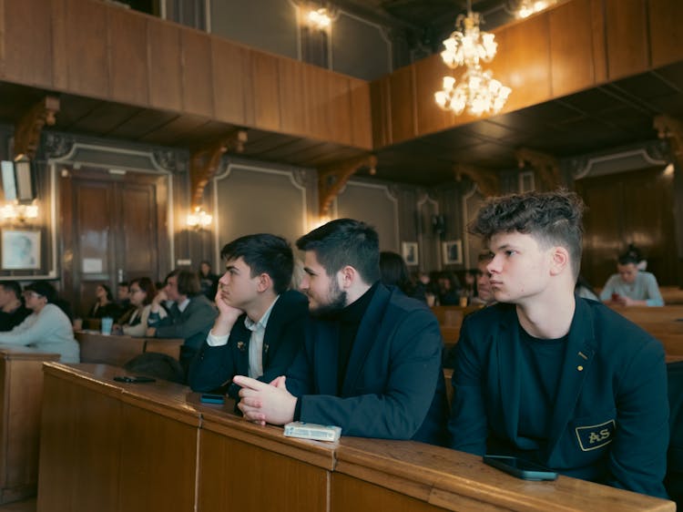 Students Sitting In A Class