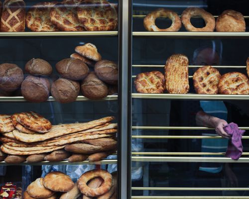 Pantry goods on display