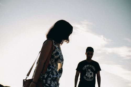 Silhouette of Man and Woman