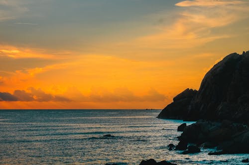 Free stock photo of boat, cloud, dawn