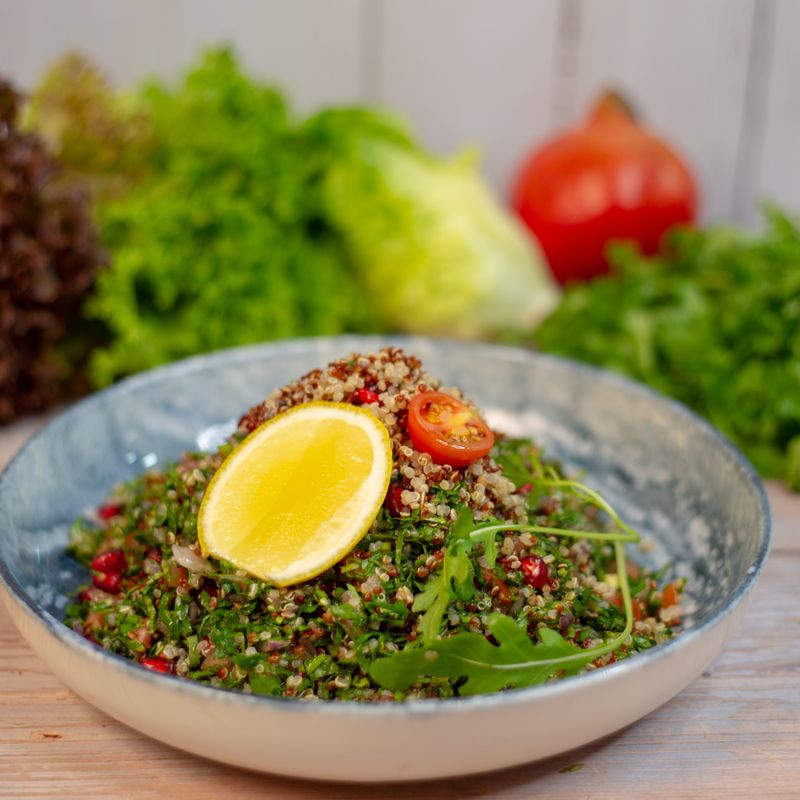 Charred Asparagus and Lemon Quinoa