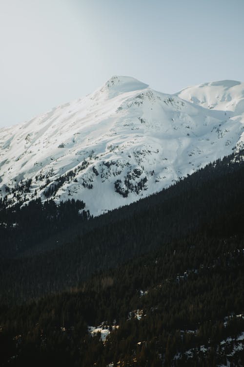 Scenic View of the Snow Covered Mountains