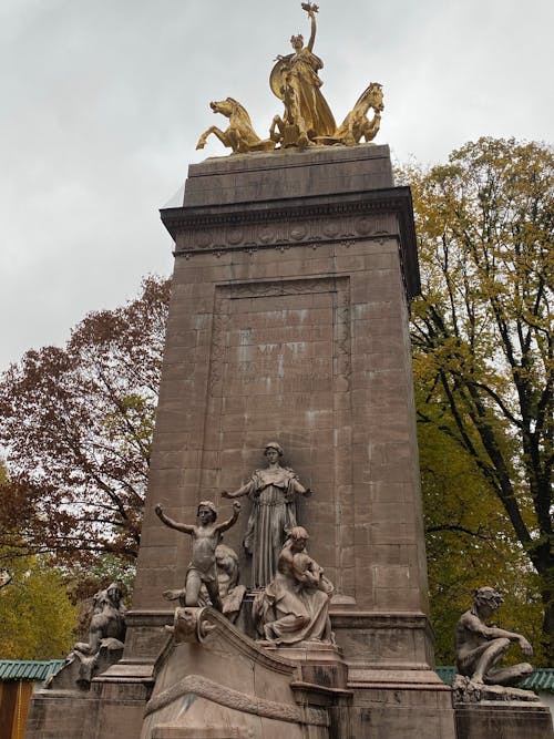 Základová fotografie zdarma na téma central park, new york, zlatá socha