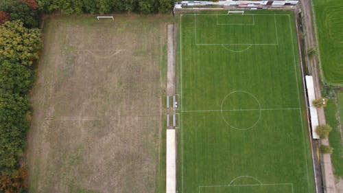 Soccer Field in Drone Photography