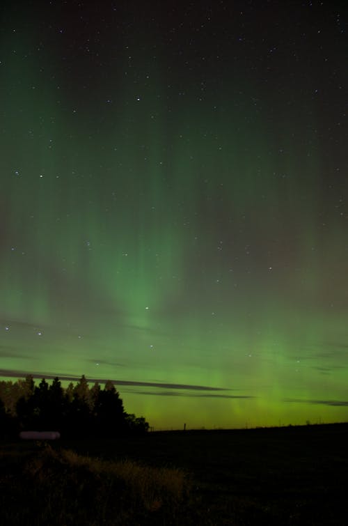 Free Polar Lights in the Night Sky Stock Photo