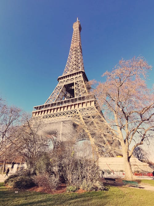 Gratis lagerfoto af berømte vartegn, Eiffeltårnet, Frankrig