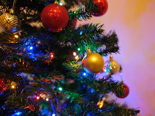 Gratis stockfoto met detailopname, kerstboom, kerstdecoratie
