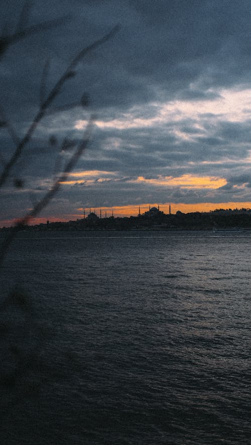 Foto stok gratis bayangan hitam, Istanbul, kaki langit