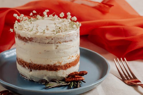 Cake Topped With Flowers