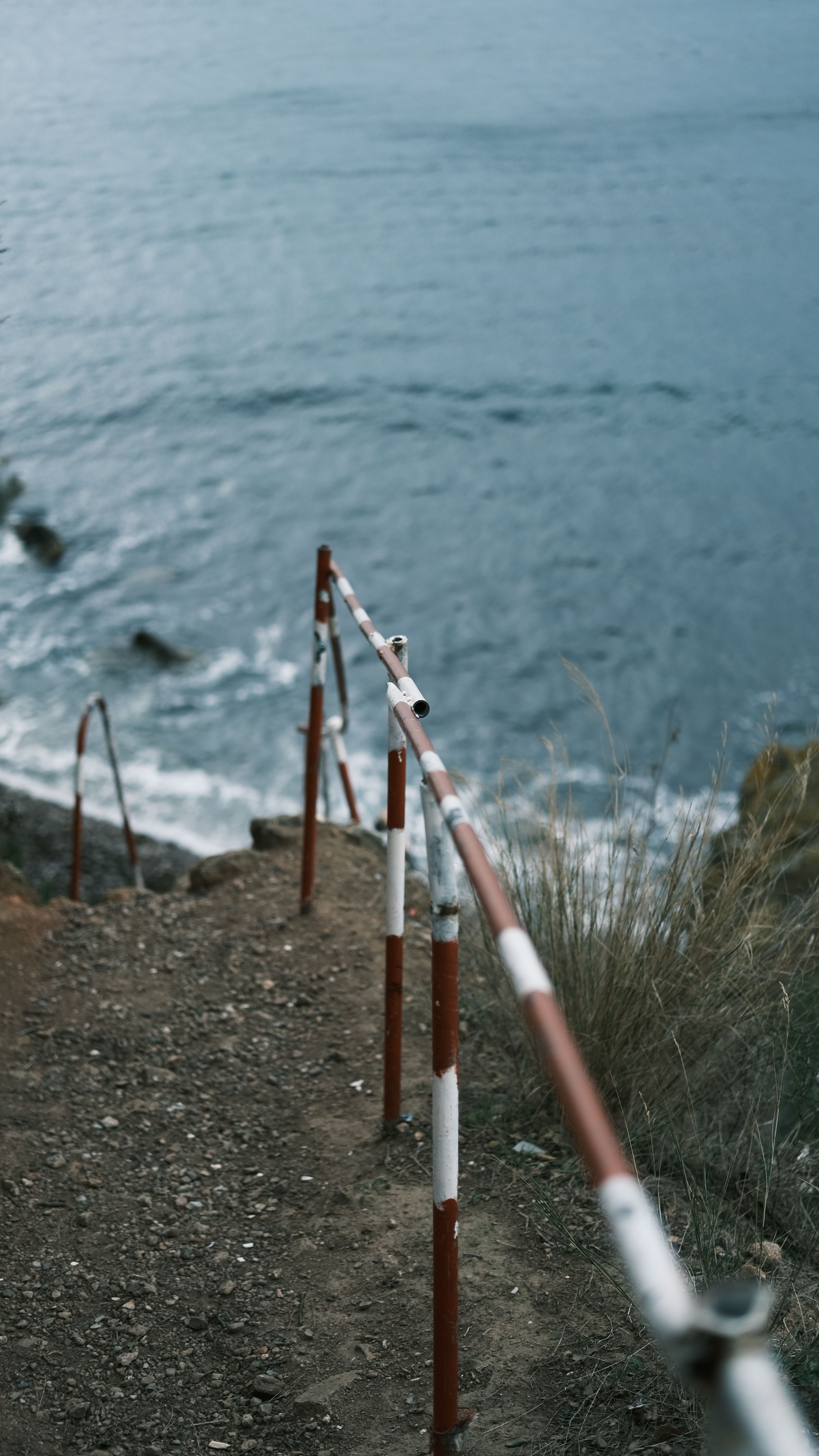 Railing on Sea Shore · Free Stock Photo