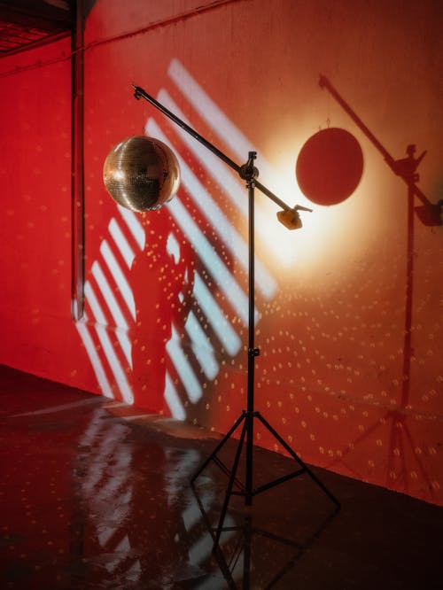 Základová fotografie zdarma na téma disko koule, stojan na mikrofon, třpytivý