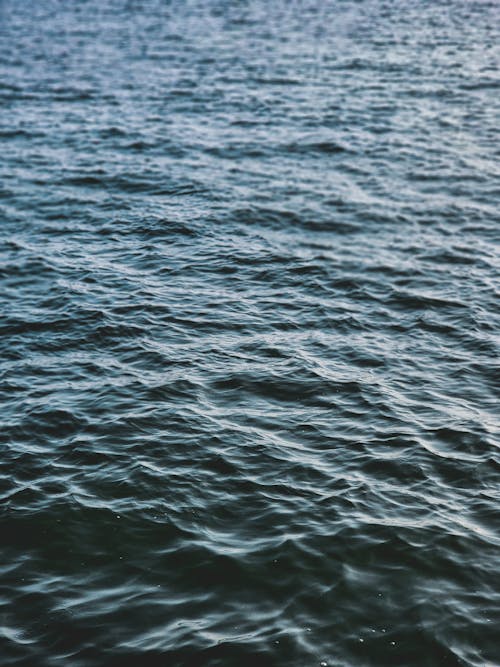 Blue, Wavy Water Surface