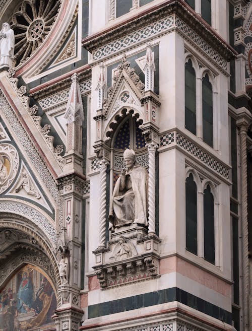 Figure in Niche of Cathedral