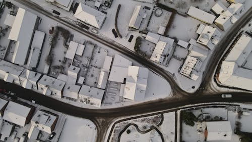 Imagine de stoc gratuită din acoperișuri, acoperit de zăpadă, case