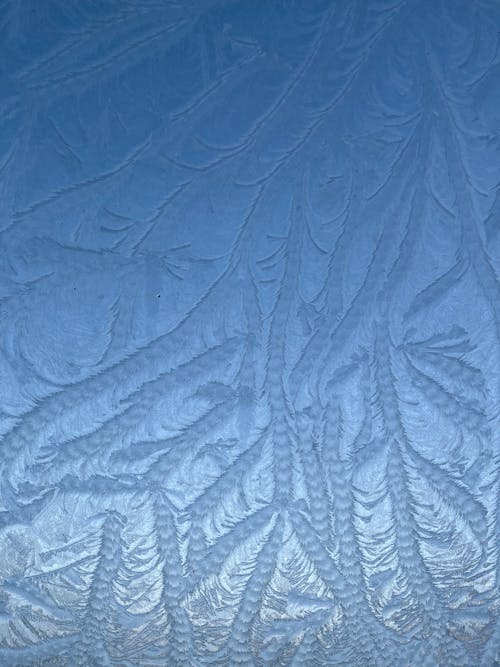 Close-up of a Frosty Glass Surface