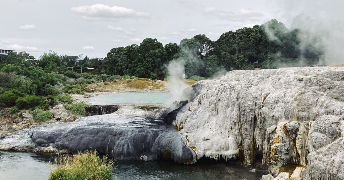 Hot Spring Salt Rocks Rock Formation and Hot Springs · Free Stock Photo