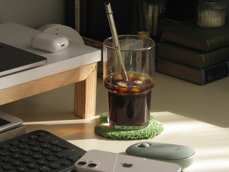 Cola Drink On Desk