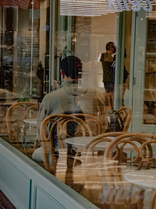 人, 反射, 咖啡廳 的 免費圖庫相片