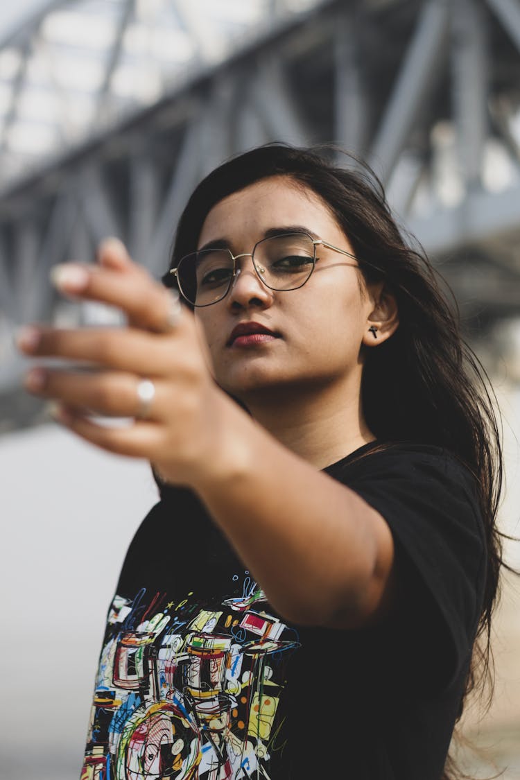 Portrait Of A Woman In Glasses