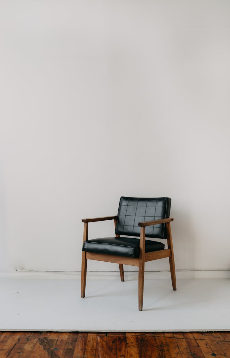 Retro Armchair With Leather